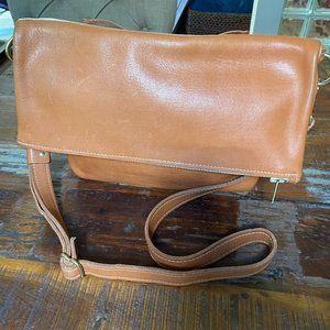Leather Convertible Crossbody Clutch Shoulder Bag